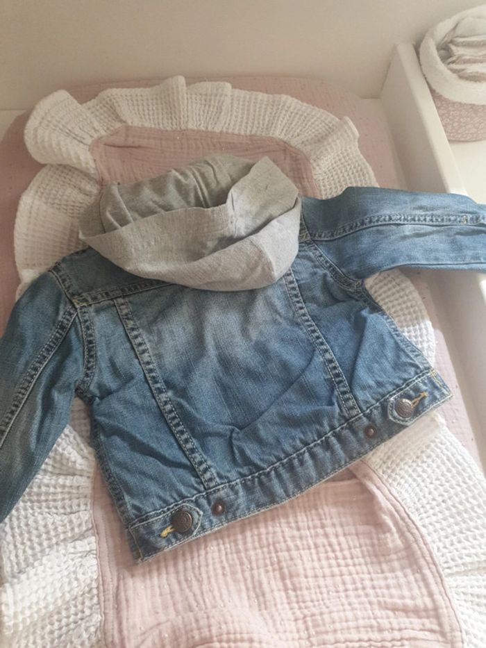 Veste en jean mixte 6/12m - photo numéro 3