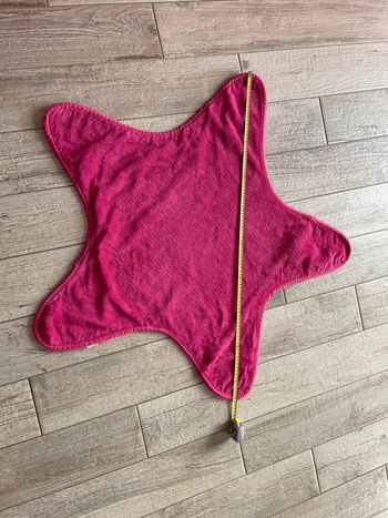 Tapis forme étoile rose