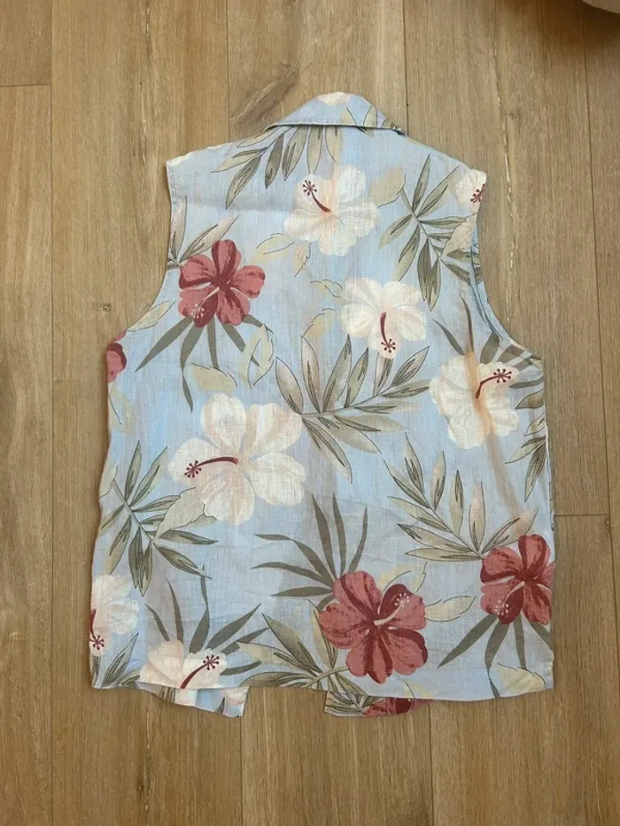 Chemise sans manches en lin - photo numéro 4