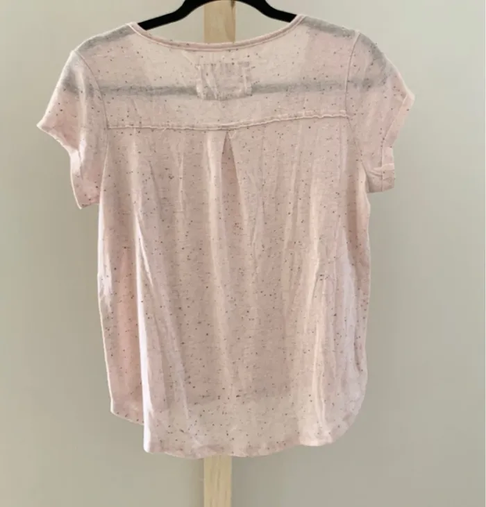 T-shirt rose clair chiné – Barcia Jeans – Taille S - photo numéro 3