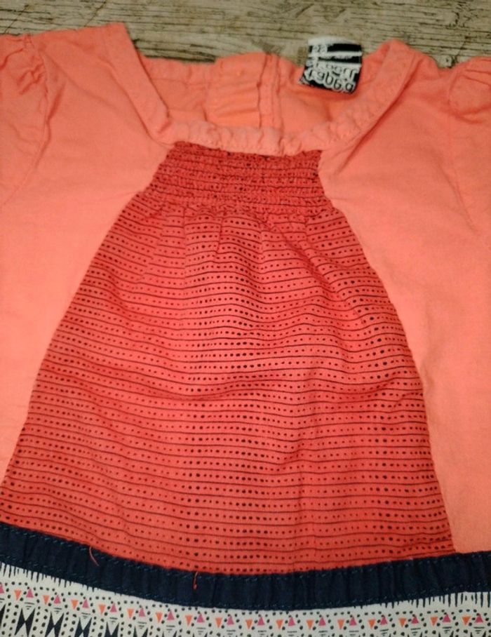 Jolie chemise blouse manches longues fille 3 mois TAO - photo numéro 2