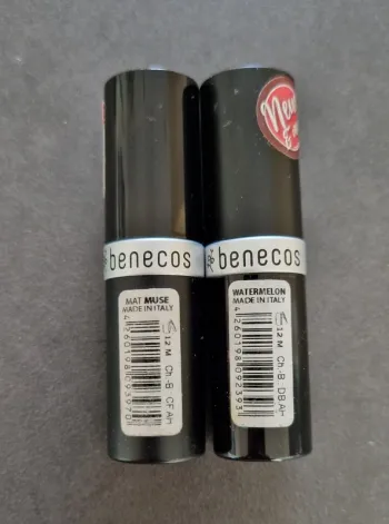Lot de 2 rouges à lèvres bio Benecos