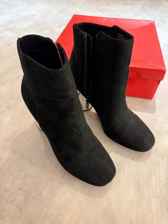 Bottines à talons argentés London Rebel pointure 38 - photo numéro 4