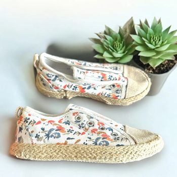 Chaussures Tennis fille en toile avec semelle habillée de corde