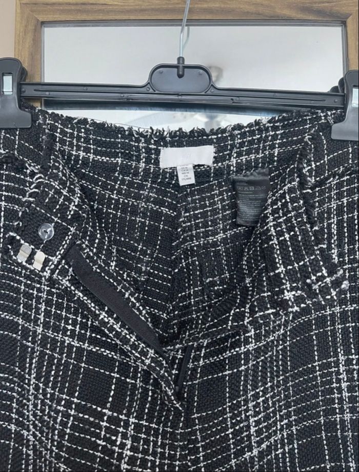 Pantalon à carreaux noir/blanc taille 40 - H&M (taille hautes) - photo numéro 3