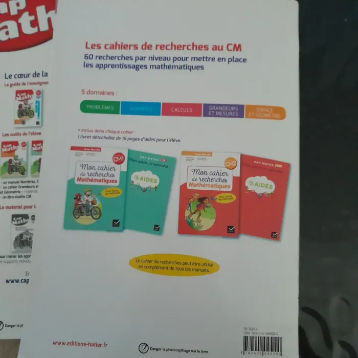 Lot 2 livres cap mats cm1 - photo numéro 13