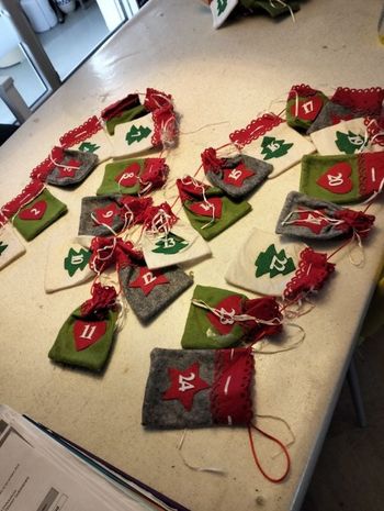 Guirlande calendrier de l'avent