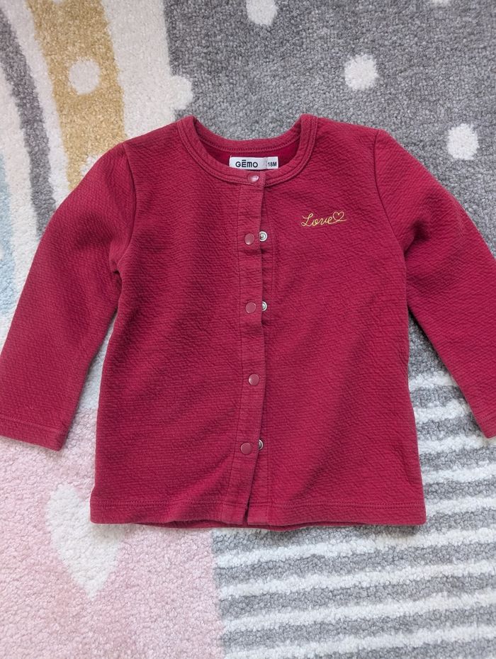 Gilet à pressions 18 mois gemo