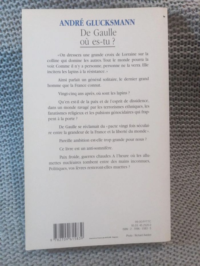 André Glucksmann - De Gaulle où es-tu ? - photo numéro 2