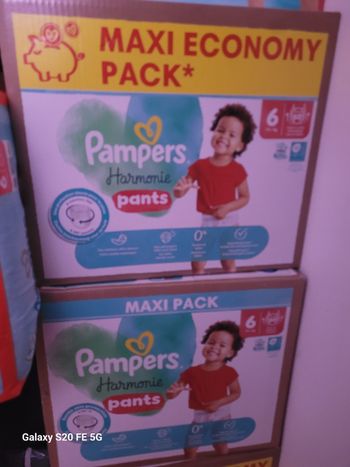 2 paquets Pampers harmonie pants taille 6