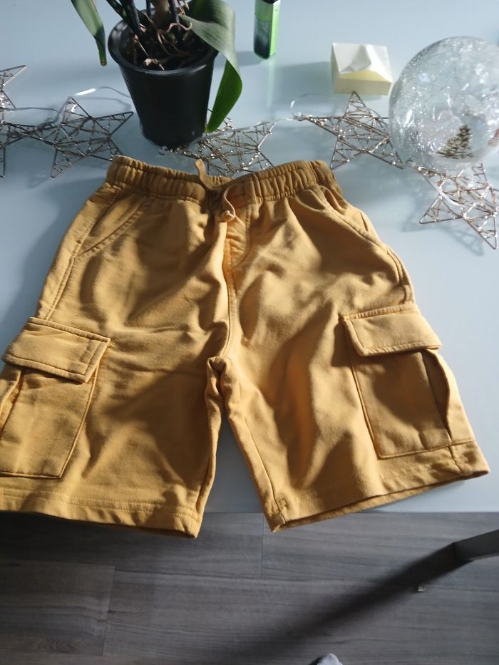 SHORT MOLLETON MOUTARDE GEMO