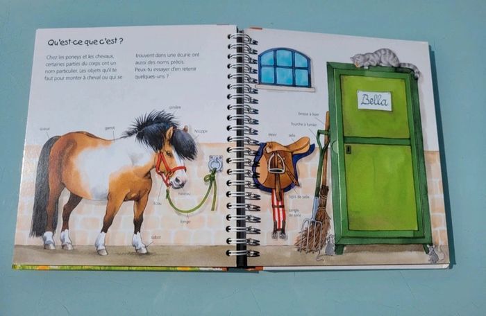 Livre animé à volets Les P'tits Juniors : 🐴 Les Poneys 🧲 35 - photo numéro 7