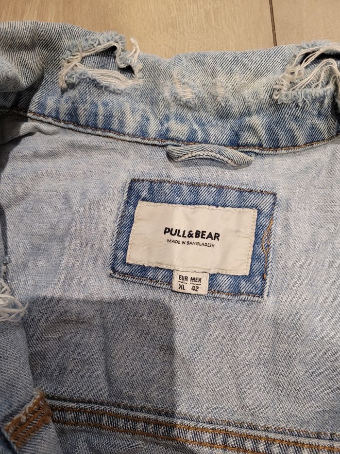 Veste en jeans pull and bear XL - photo numéro 3