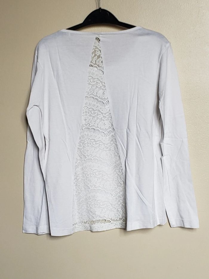 T-shirt manches longues avec dos ajouré taille 12 ans - photo numéro 2