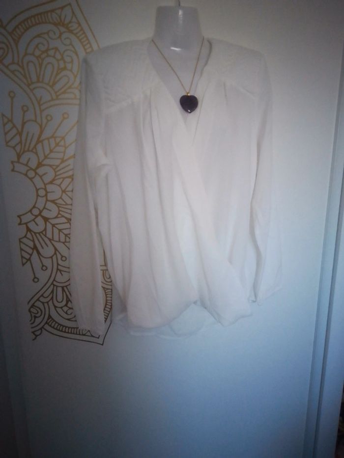 Blouse blanche féminine rainbow taille 46