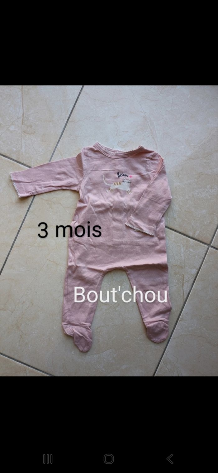 pyjama léger bout'chou  3 mois