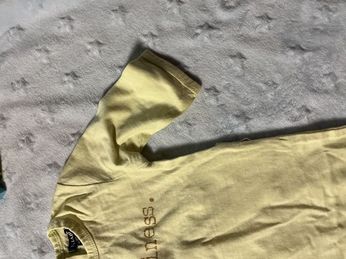 pyjama grenouillère en coton jaune clair 1 mois kiabi inscription devant - photo numéro 7