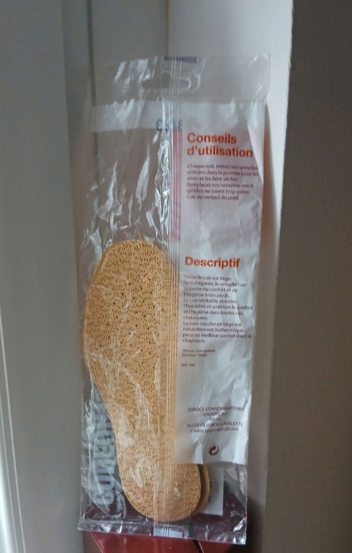 Semelles cuir sur liège - photo numéro 2