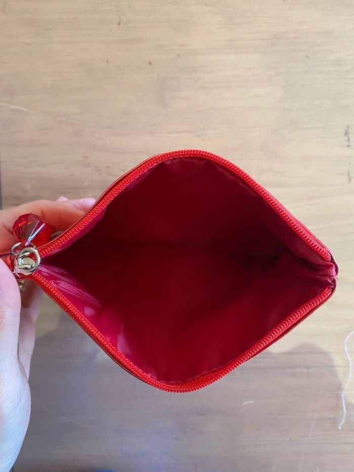 Sac cabas fourre tout rouge brillant et sa pochette Sephora - photo numéro 4