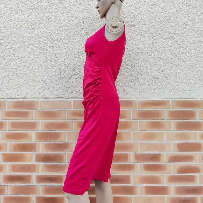 Robe été femme enceinte rose  taille S H&M mama vintage - photo numéro 4