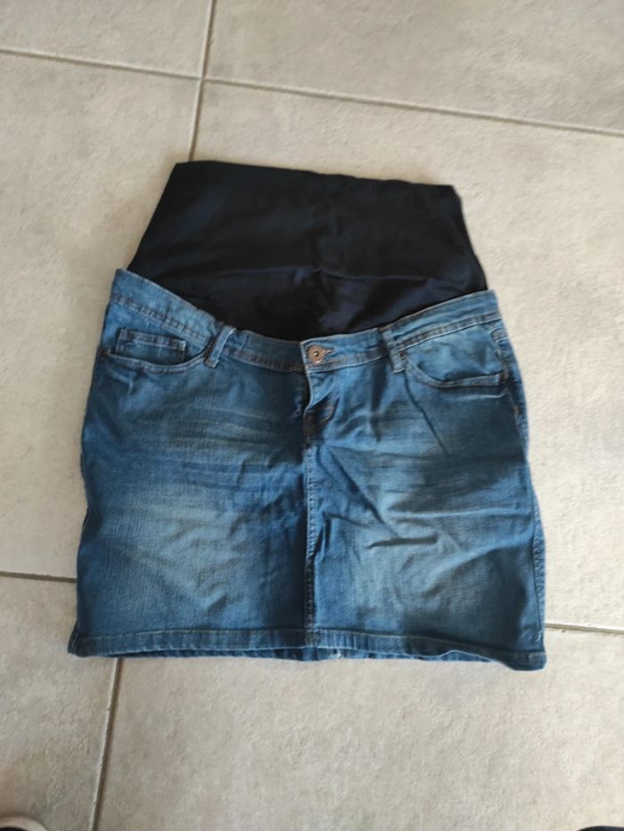 Jupe en jean grossesse Gémo 44