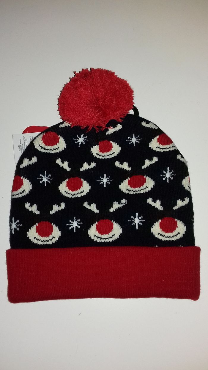 Bonnet de Noël avec pompon - Merry Christmas - T.U - Neuf - photo numéro 6