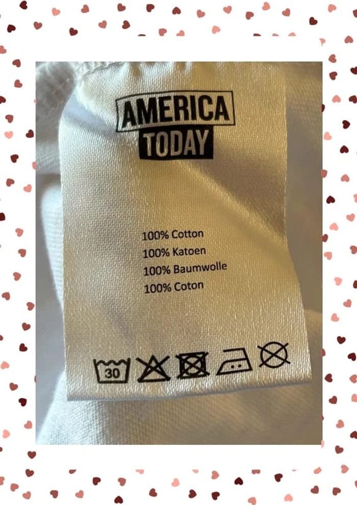 T-shirt blanc aigle 38 America today - photo numéro 4