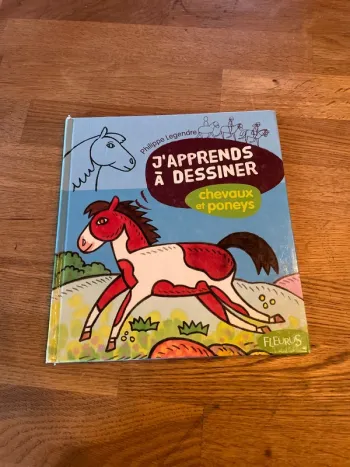 Livre J’apprends à dessiner Les chevaux et les poneys