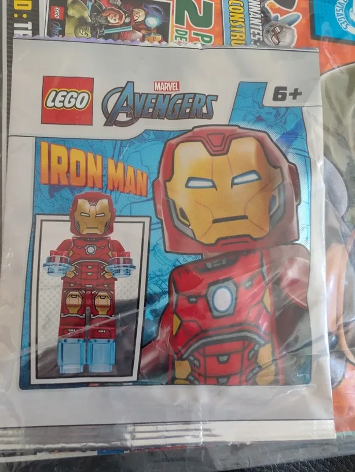 Figurine Lego Avengers Iron Man et son magazine neufs - photo numéro 2