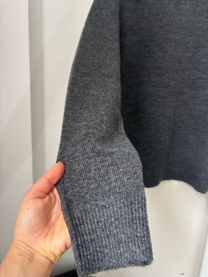 Pull ras de cou gris foncé en maille homme only & sons neuf avec étiquette- taille M - photo numéro 5