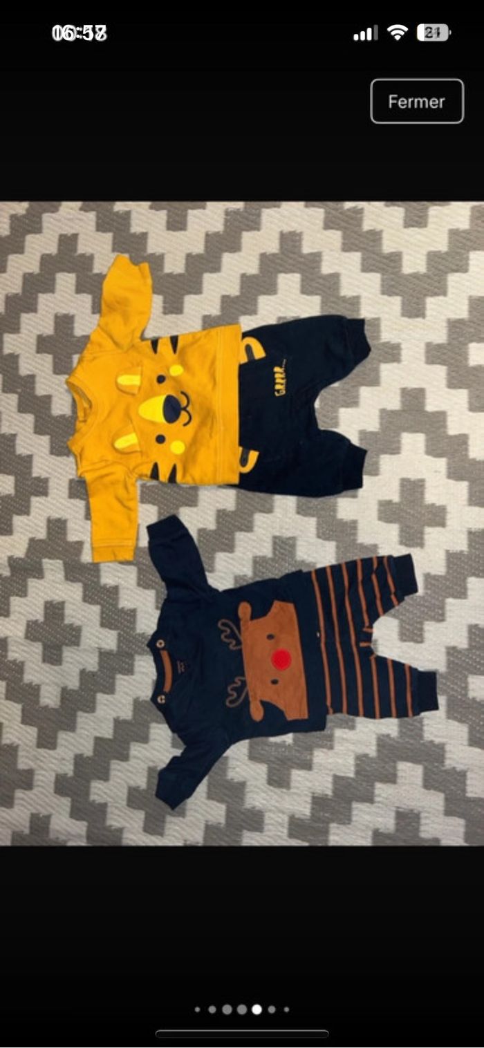 Lot vêtements bébé 1 mois 42 pièce - photo numéro 9