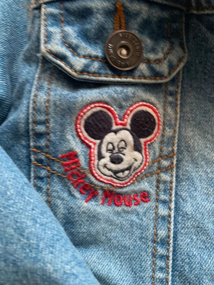 Veste en jeans Mickey polaire - photo numéro 2