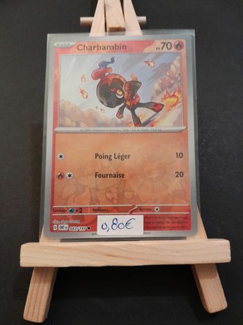 Carte Pokémon Charbambin Reverse 43/197