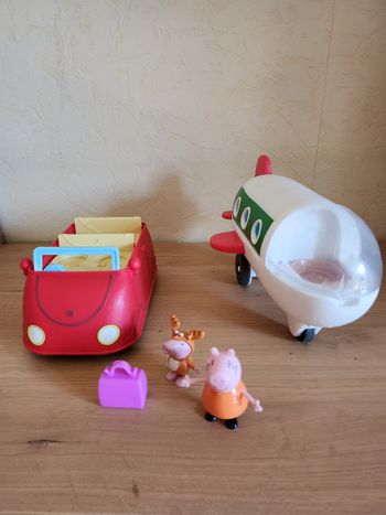 Voiture + avion peppa pig