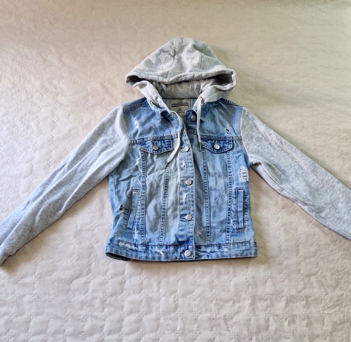 Veste en jeans et tissu , à capuche , femme, Tally Weijl , taille S