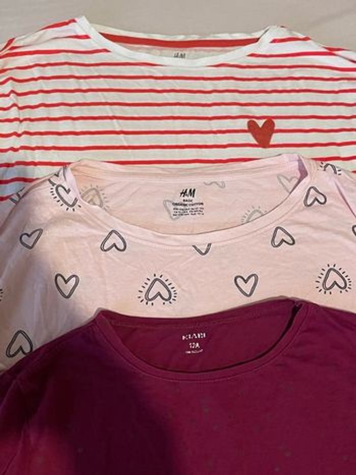 3 t-shirt à manches longues filles - photo numéro 2