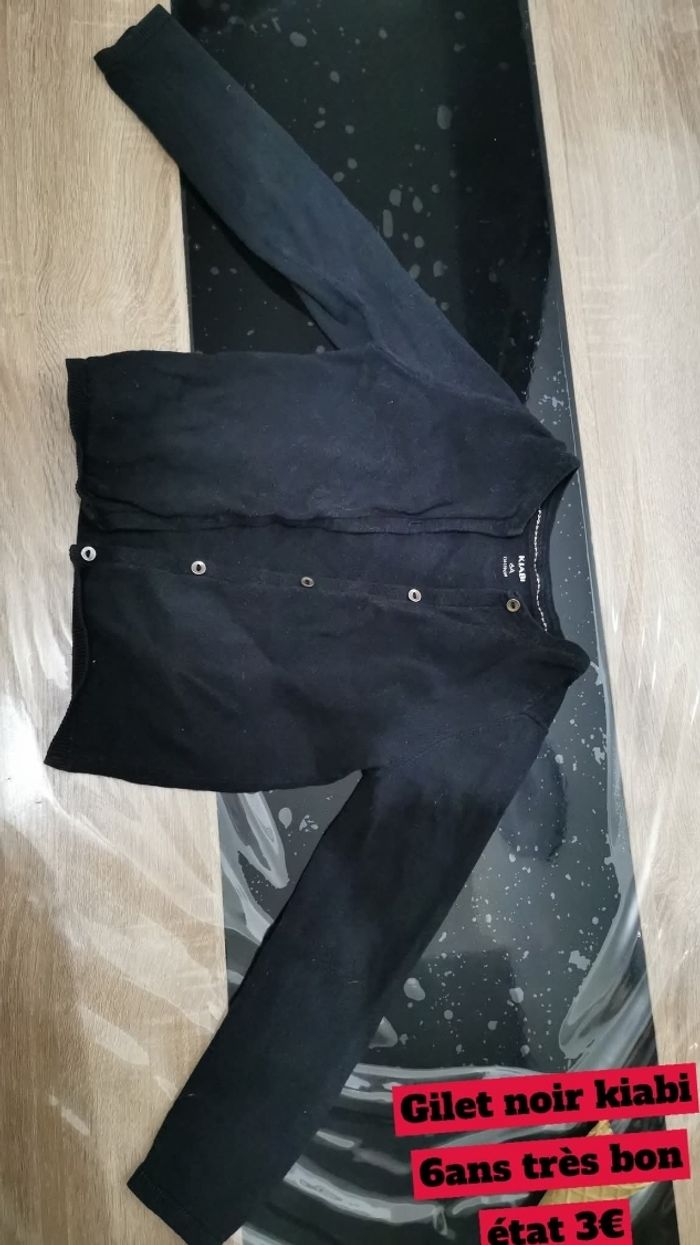 Gilet noir 6ans kiabi