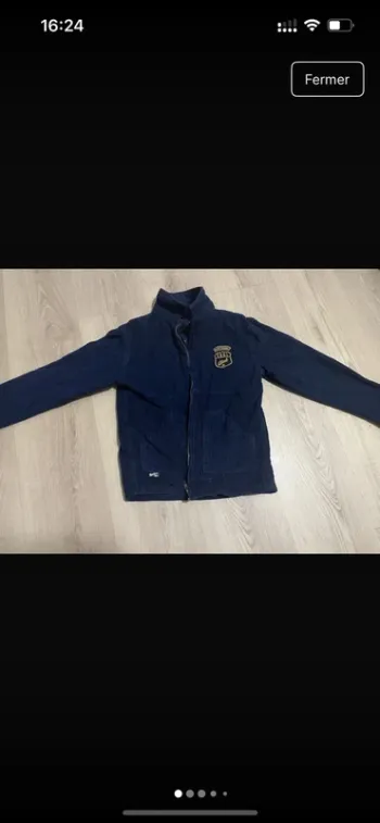 Veste en velou sergent major 9 ans