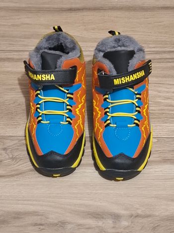 Chaussure hiver chaud randonnée Marche enfant femme montagne marron bleu