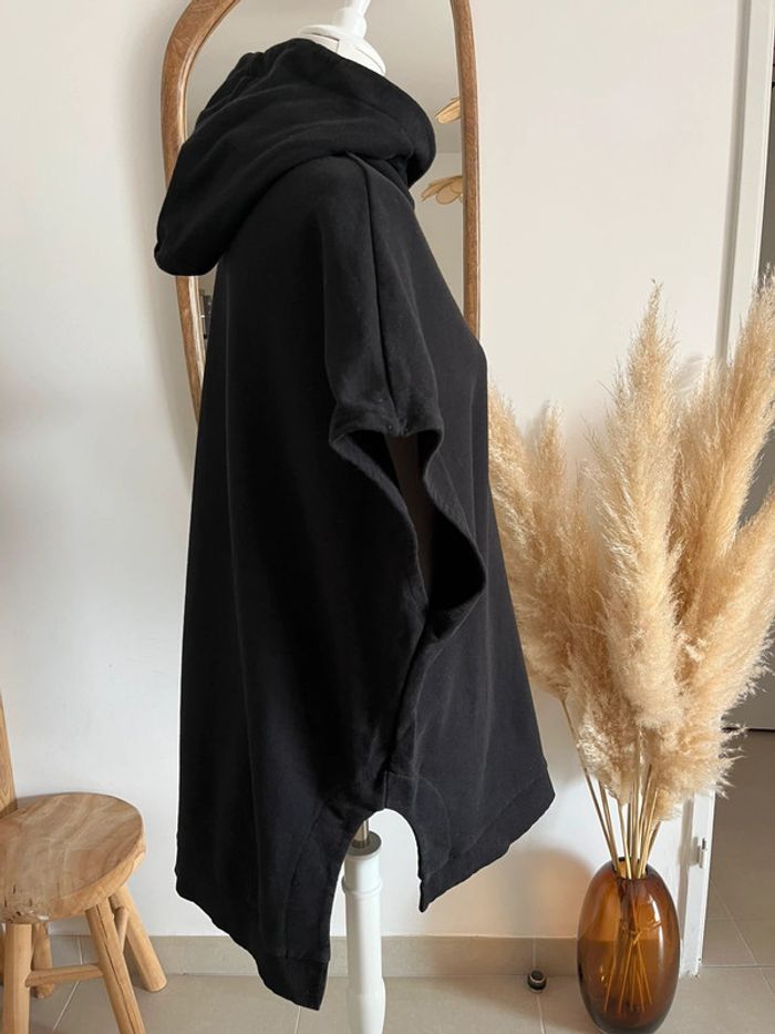 Sweat à capuche sans manches noir Minette - photo numéro 4