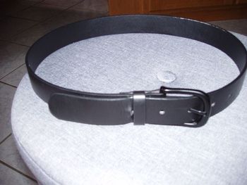 ceinture noire cuir