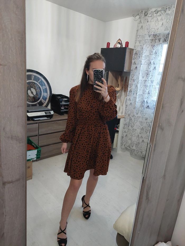 Robe femme marron et noire t36
