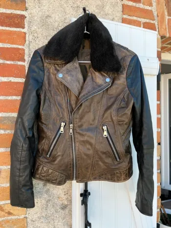 Veste en cuir