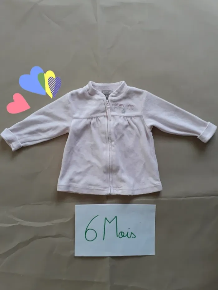 Ensemble velours 6 Mois - photo numéro 2