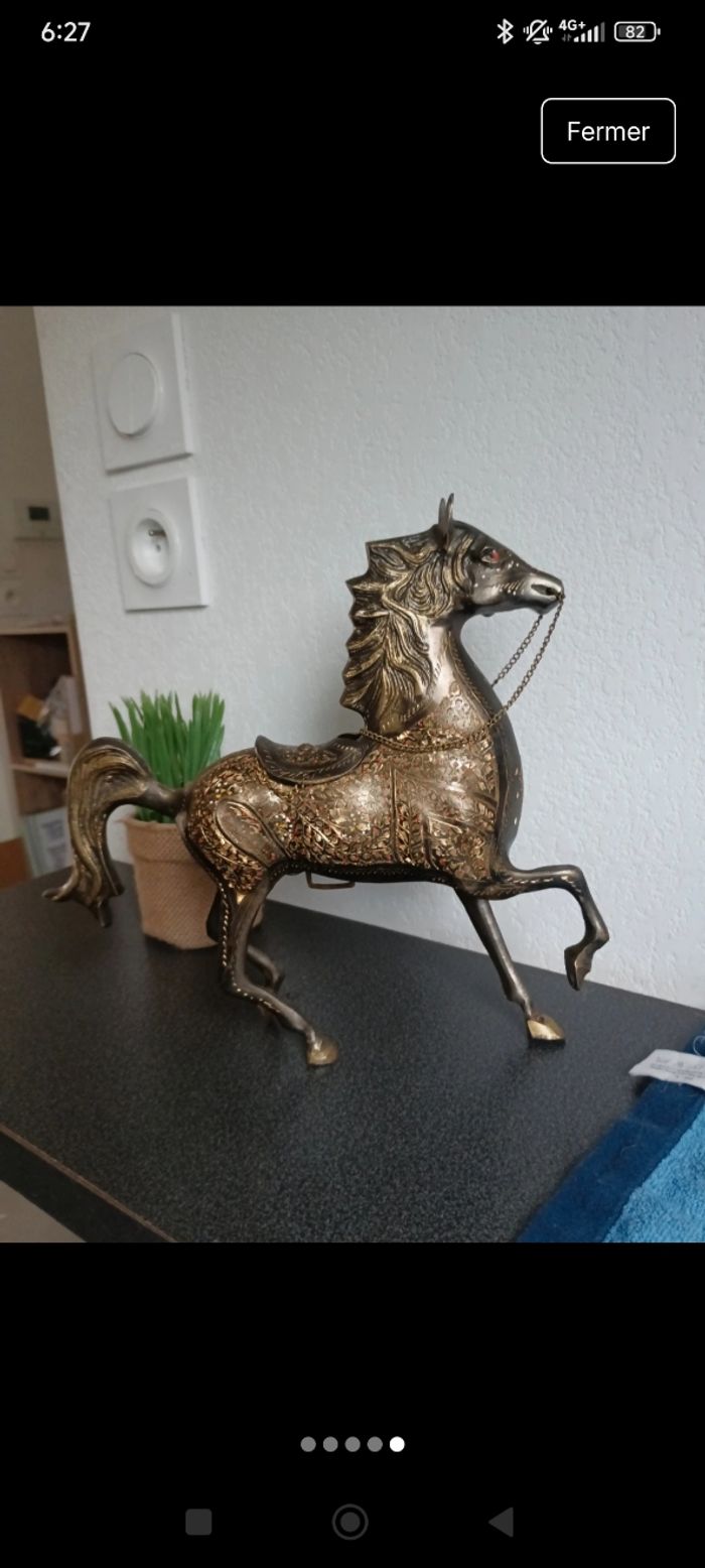 Statuette cheval bronze - photo numéro 5