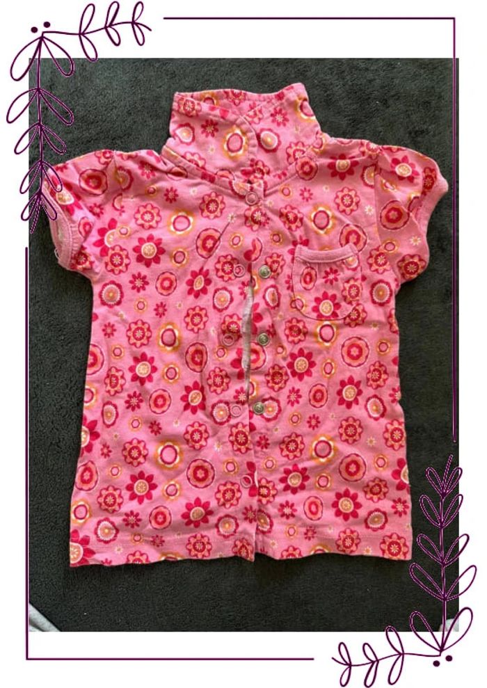 Polo à pression fille