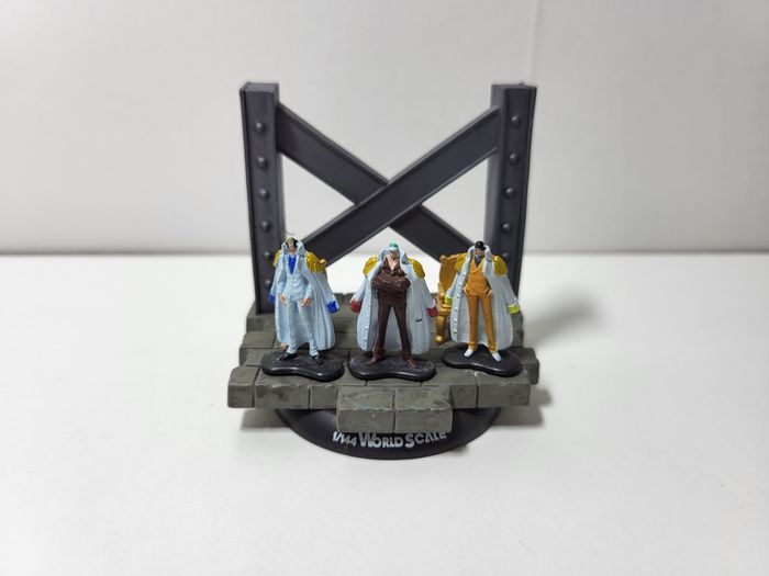 1/144 World Scale One Piece Chapter 2 Shokugan Borsalino, Sakazuki, Kuzan