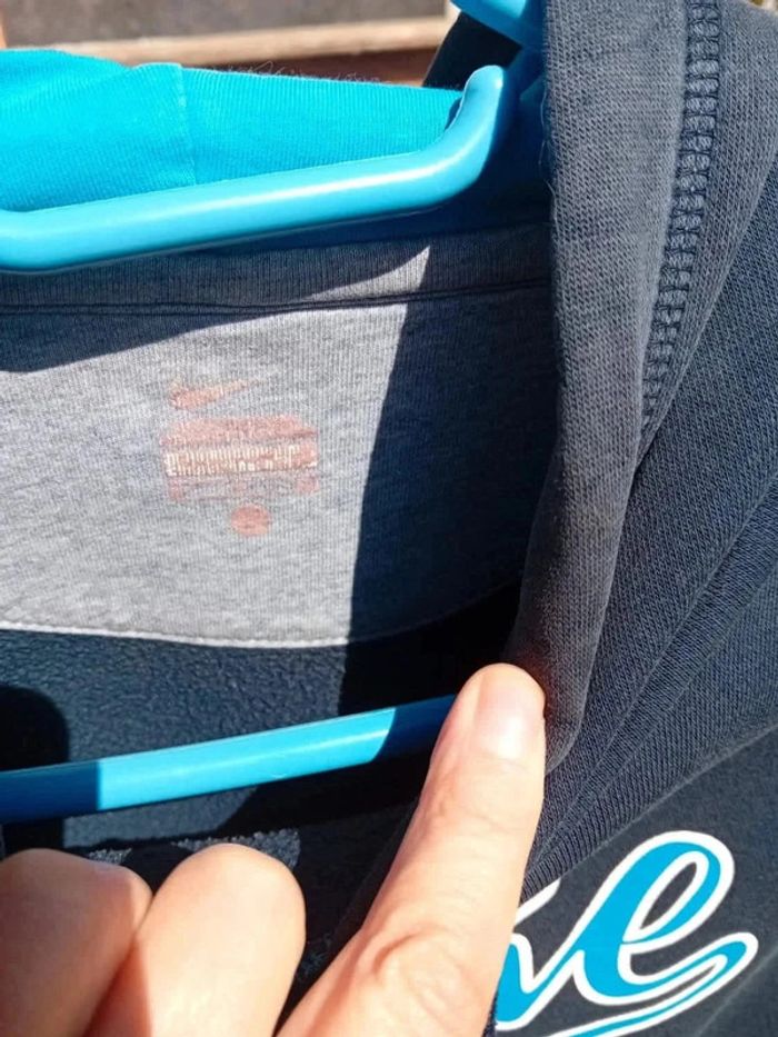 Sweat à capuche bleu marine Nike S - photo numéro 4