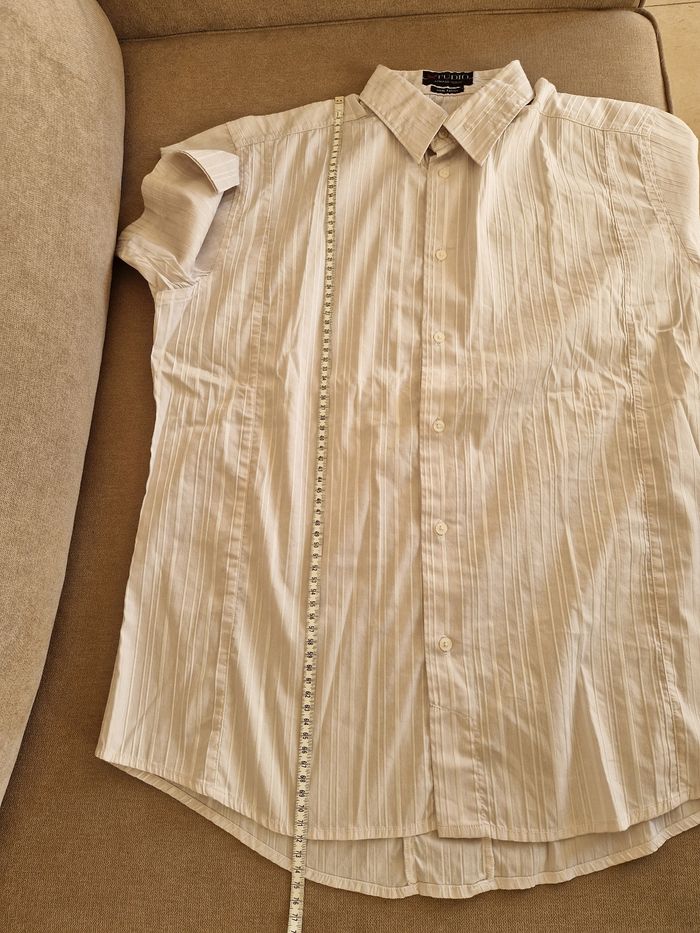 Chemise homme gris clair rayé blanc, Armand Thiery - photo numéro 9