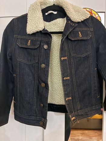 Veste jean fourrée